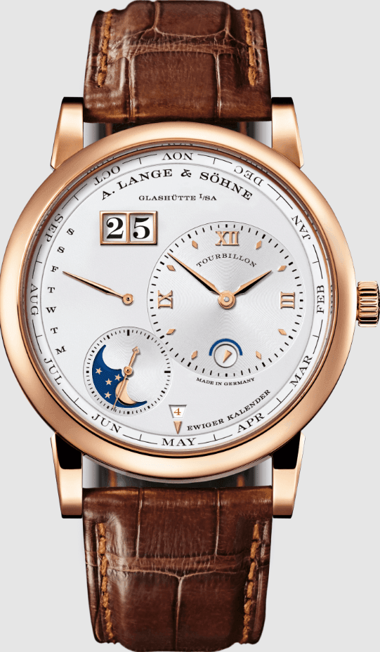 LANGE 1 TOURBILLON EWIGER KALENDER in 750er Rotgold